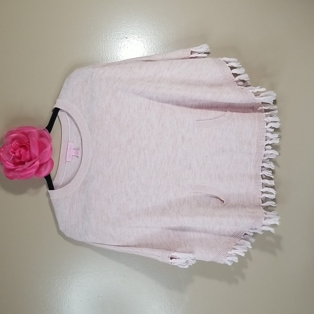 LILY PULITZER GIRLS  HANI ROSE GOLD FRILLY SHAWL